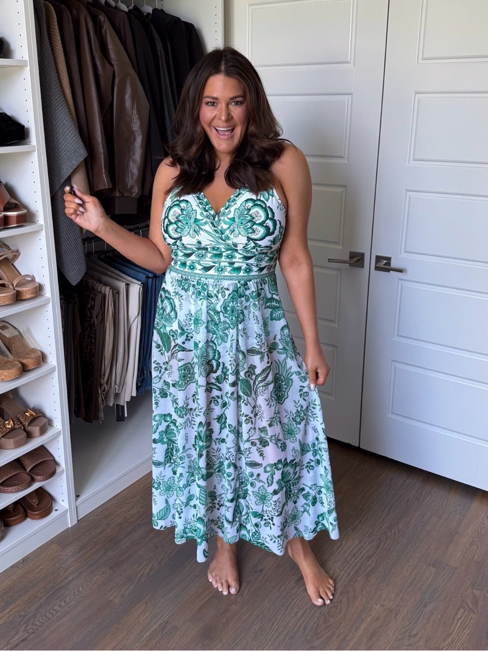 Bloomchic Floral Print Ruched Mesh Swimsuit & Coverup